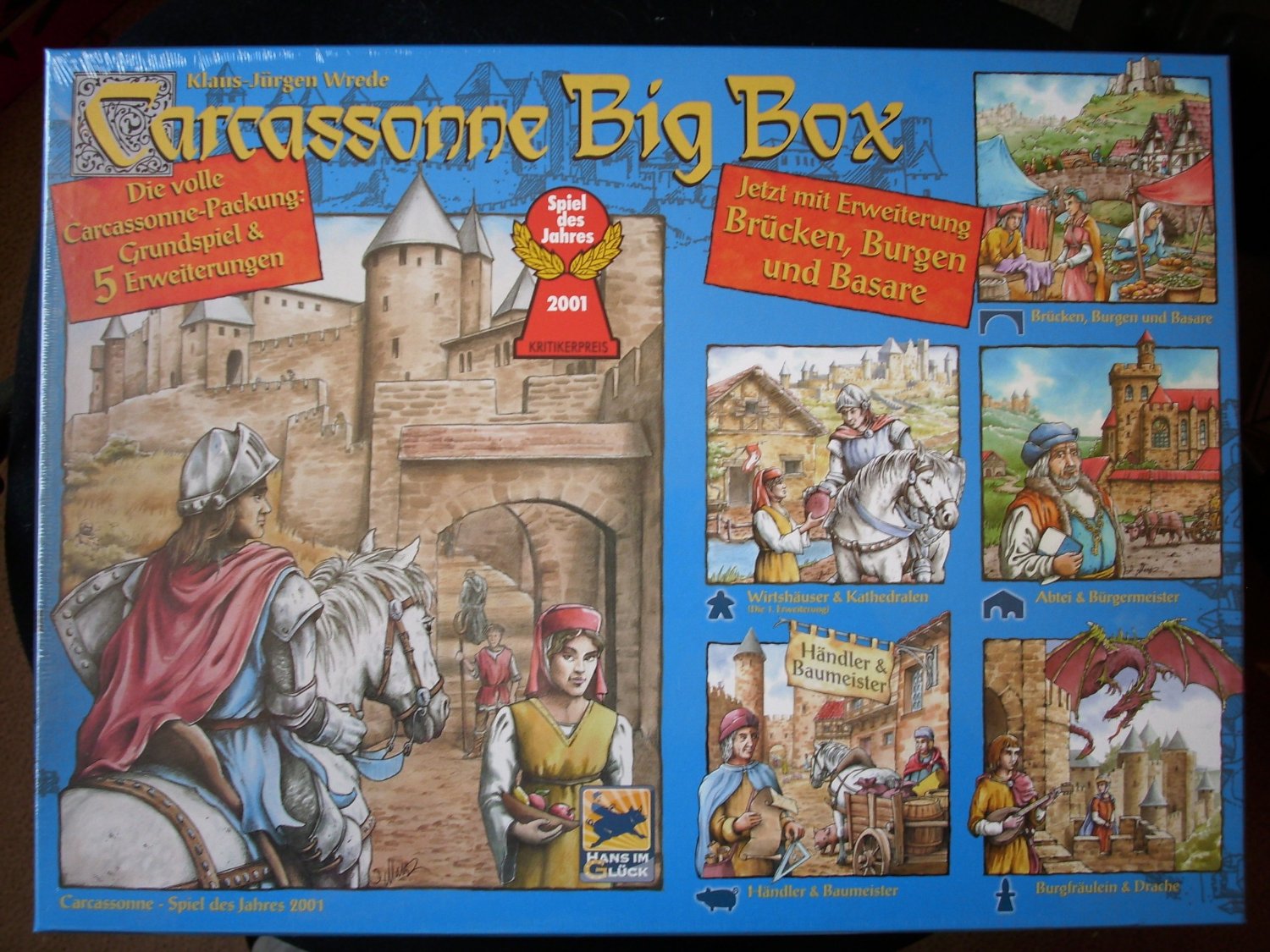 Carcassonne Big Box – Grundspiel & 9 Erweiterungen